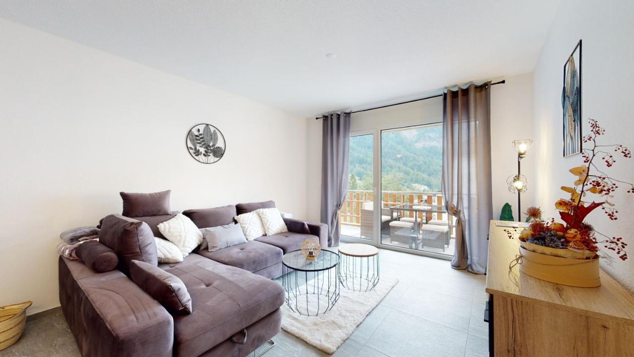 Apartment With Sauna And Mountain View Leukerbad Dış mekan fotoğraf